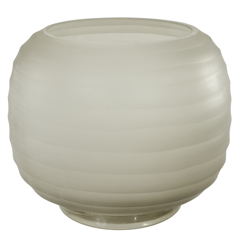 VASO DECOR VIDRO (MARROM CLARO) 19cm 23d