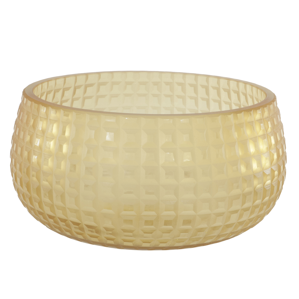 CENTRO DE MESA DECOR VIDRO (AMBAR) 10,5cm 22d