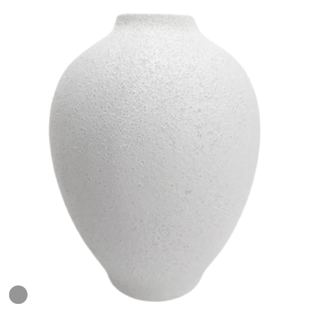 VASO DECORATIVO CERAMICA (BRANCO) 30cm 22,5d
