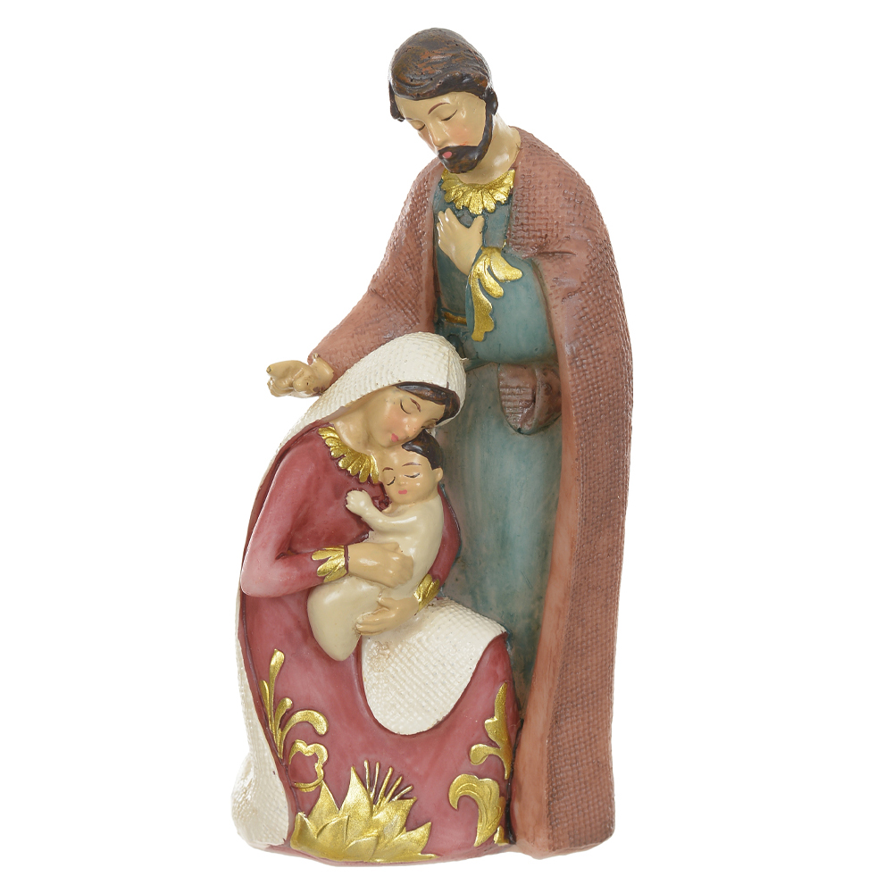 RESINA NATAL SAGRADA FAMILIA (COLORIDO) 12X5,5cm