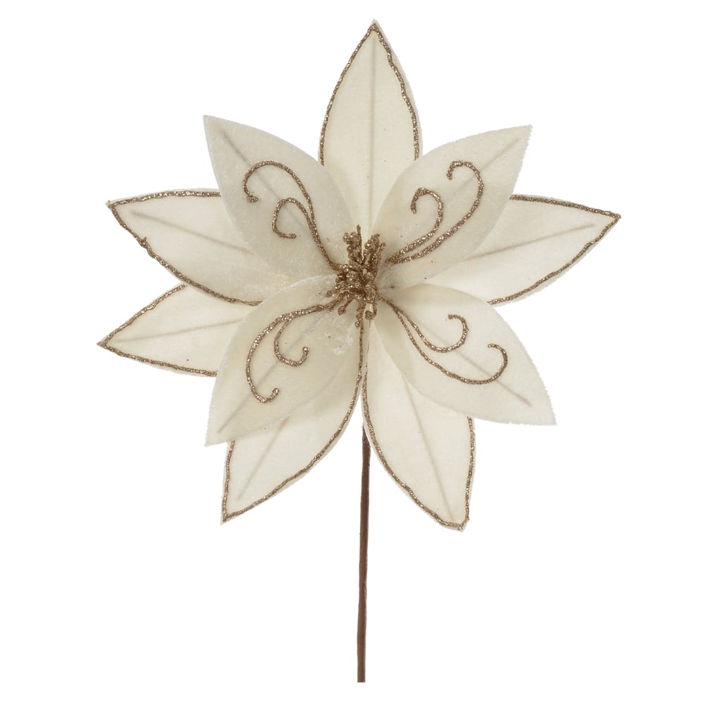 H.BICO DE PAPAGAIO NATAL AVELUDADO (OFF WHITE) 24cm 26d