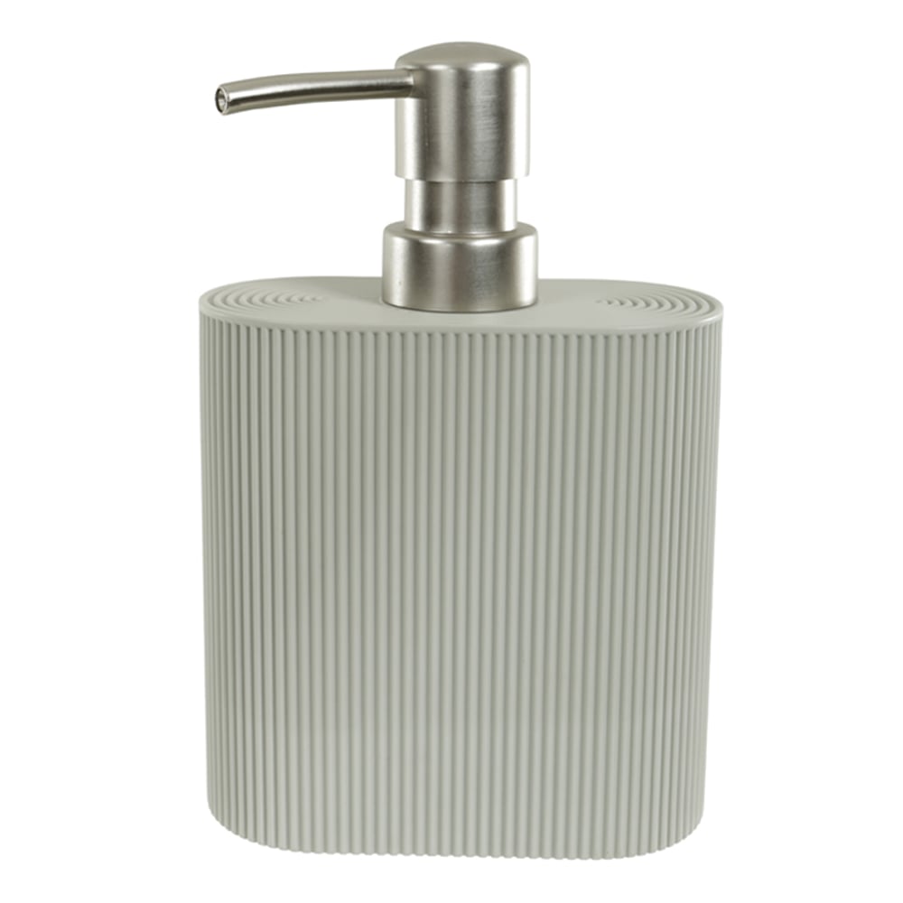 PORTA SABONETE POLIRESINA 360ml 11,5X5,5X16,8cm CANELADO (CINZA)