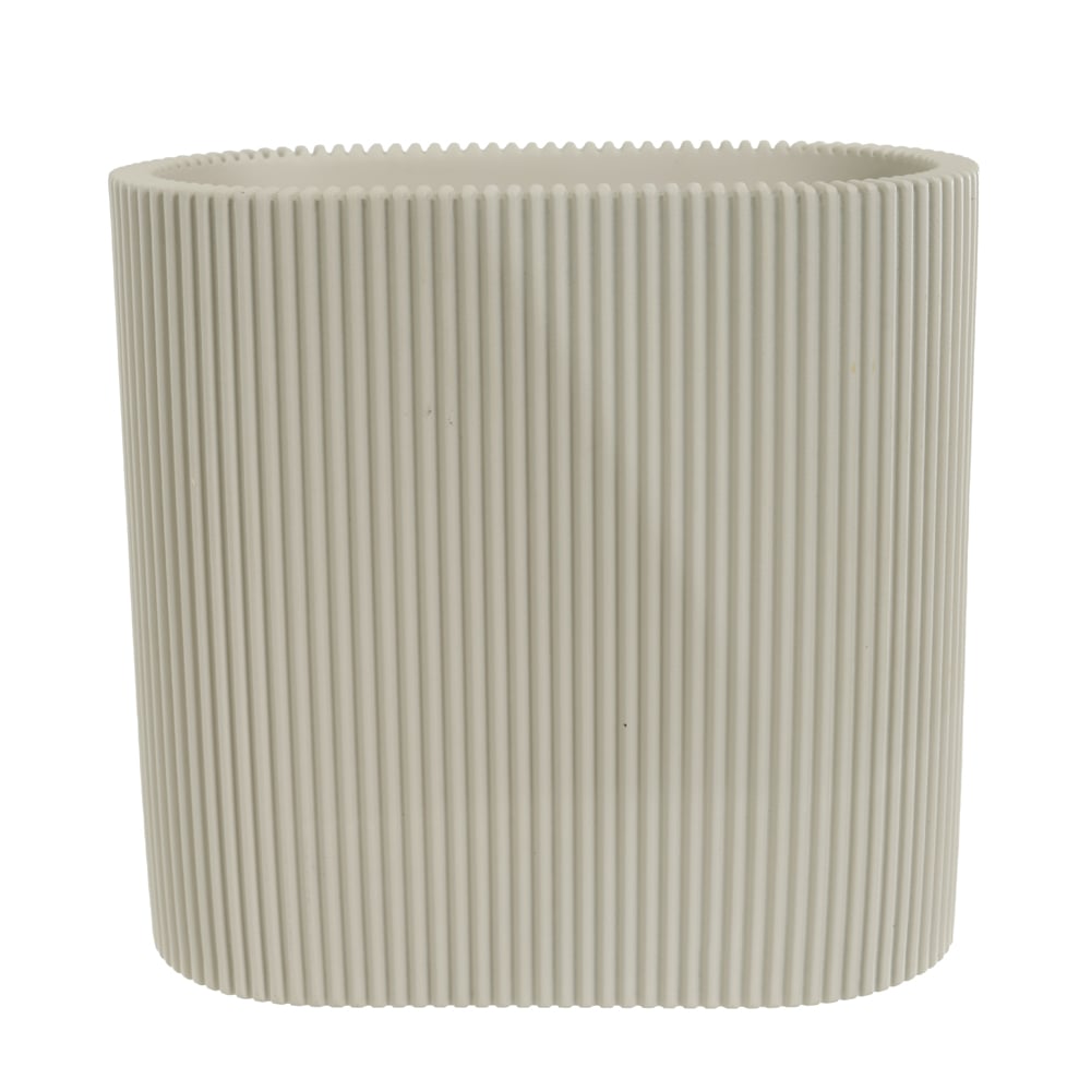 COPO EM POLIRESINA 11X5,5X10,5cm CANELADO (BEGE)