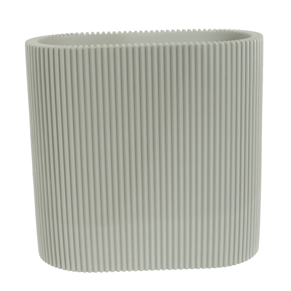 COPO EM POLIRESINA 11X5,5X10,5cm CANELADO (CINZA)