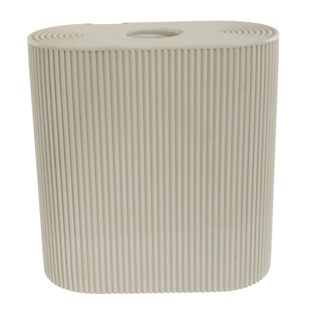 DIFUSOR COM VARETAS POLIRESINA 160ml 11X5,5X11,4cm CANELADO (BEGE)