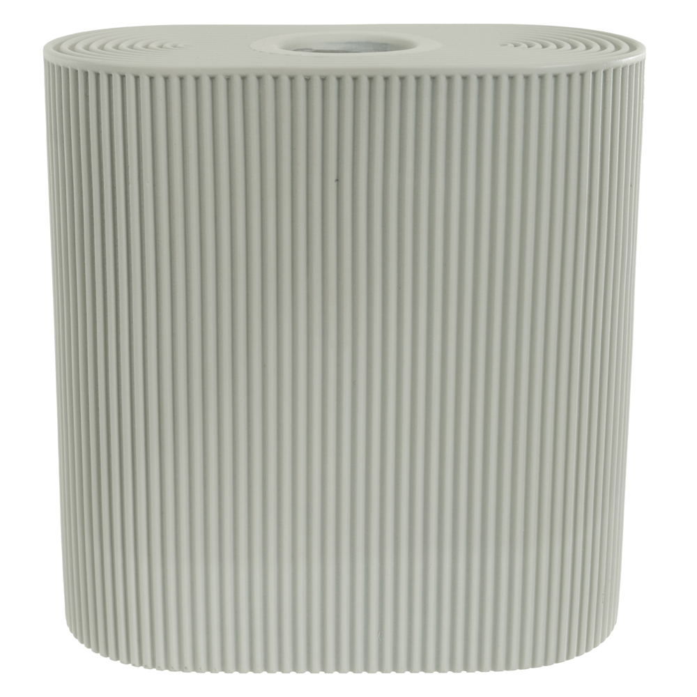 DIFUSOR COM VARETAS POLIRESINA 160ml 11X5,5X11,4cm CANELADO (CINZA)