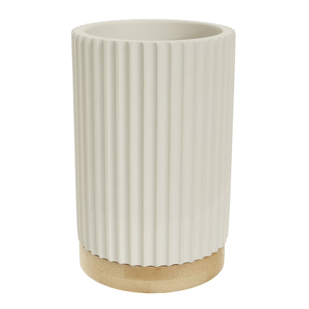 COPO EM POLIRESINA 10,8X7cm C\BAMBU (BEGE)