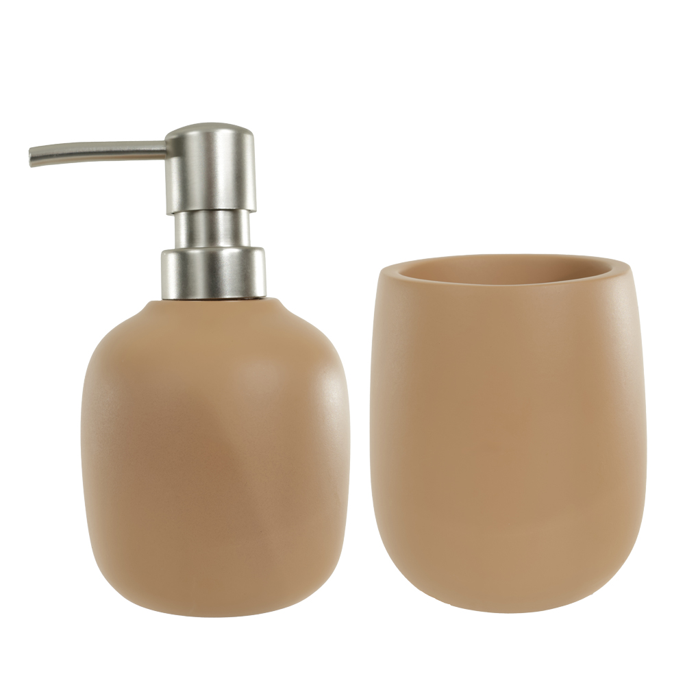 KIT PARA BANHEIRO CIMENTO 190ml C/3 PECAS (TERRACOTA)