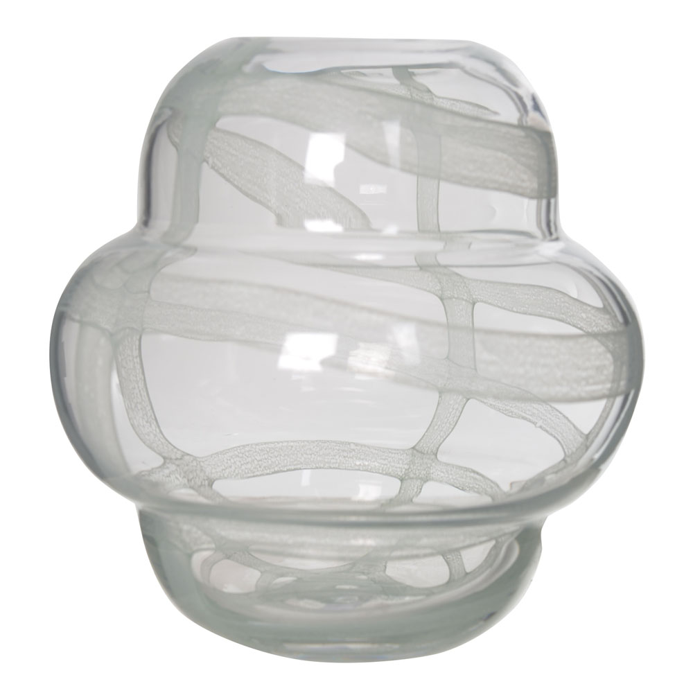 VASO DECOR VIDRO (VERDE) 20,5cm 20d