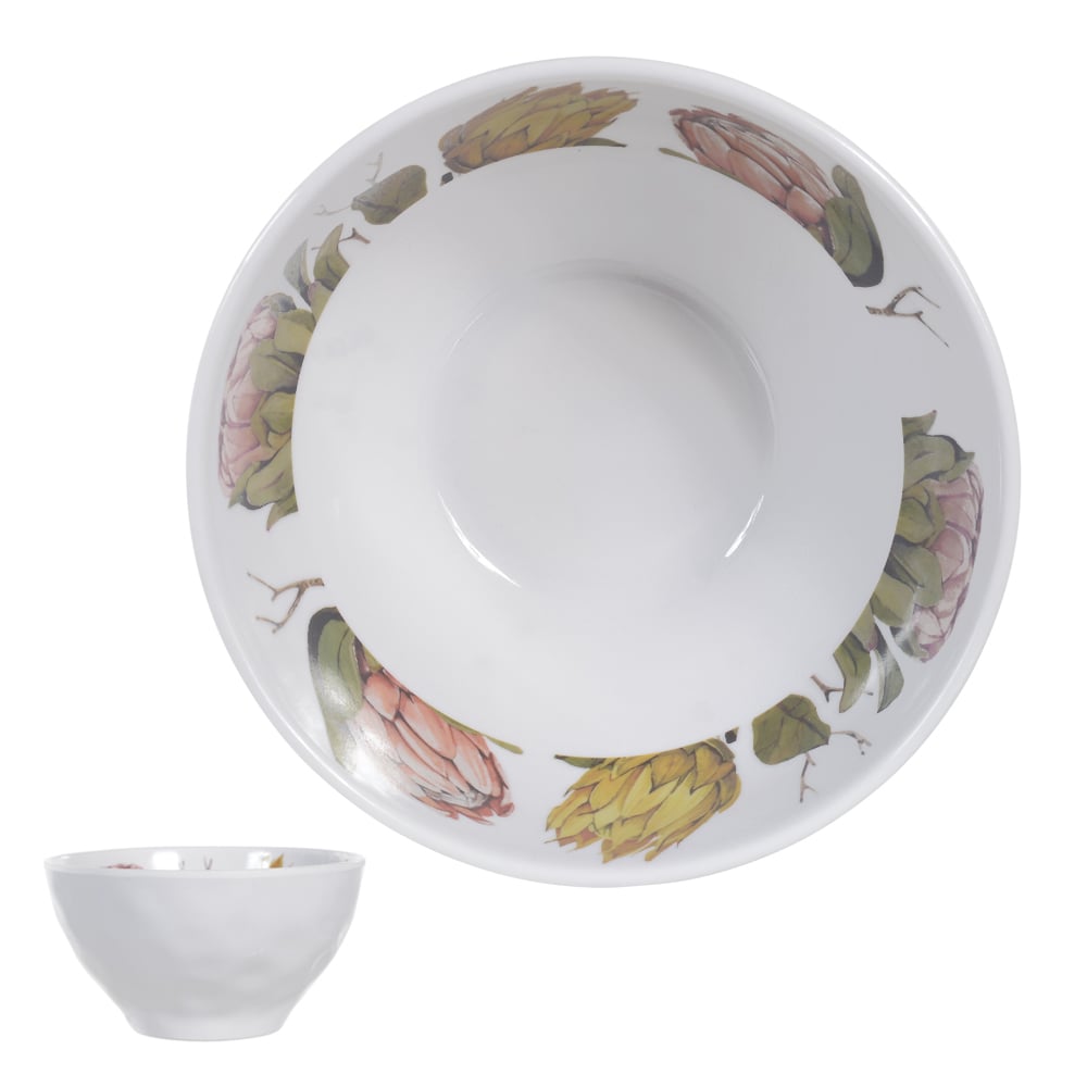 BOWL MELAMINA 600ml 7,9X14,4cm FLOWERS (OFF WHITE)