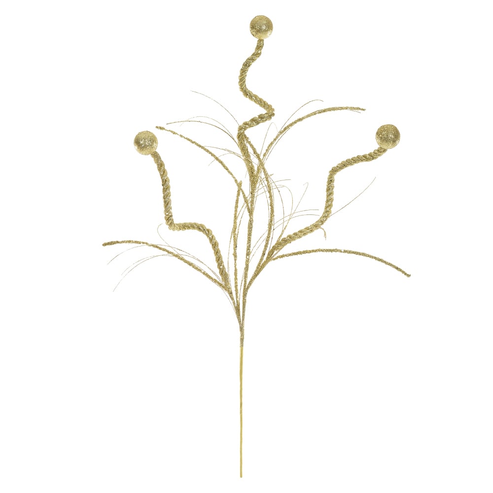 C.BOLINHAS NATAL C/GLITTER (DOURADO) 84cm