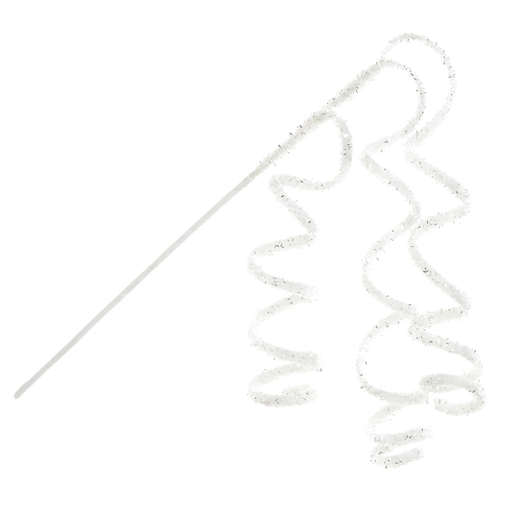 C.ESPIRAL. NATAL C/GLITTER (BRANCO) 70cm