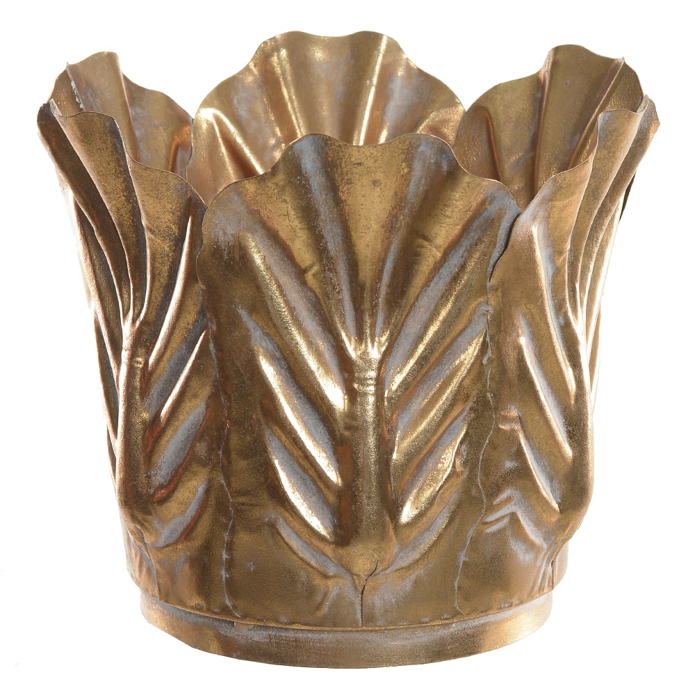 BANDEJA DECORATIVA METAL (DOURADO) 54,5X44,5X44,5cm