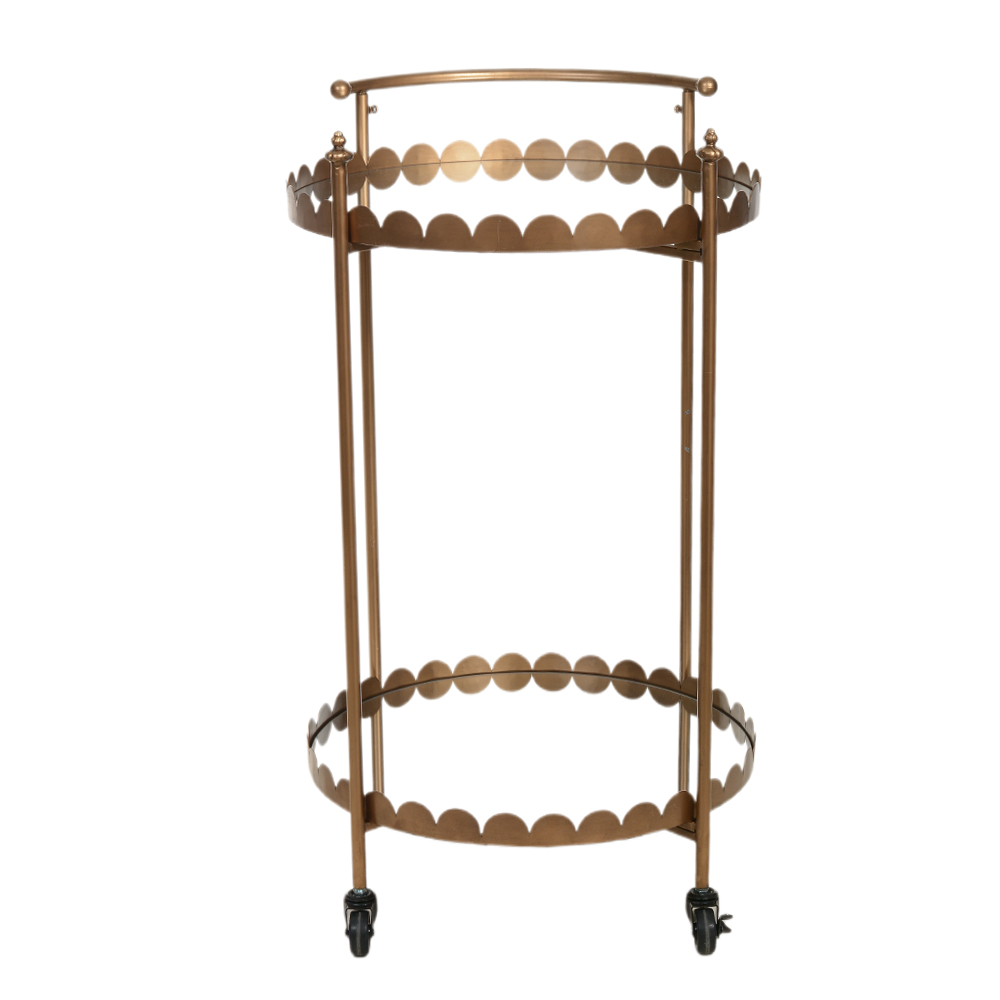 CARRINHO DECORATIVO METAL (BRONZE) 90X51X53,5cm