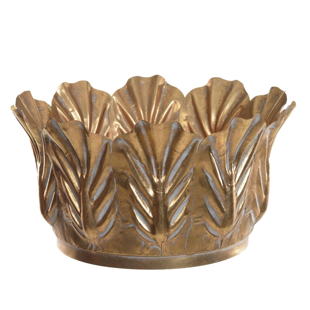VASO DECORATIVO METAL (BRONZE) 18cm 34,5d