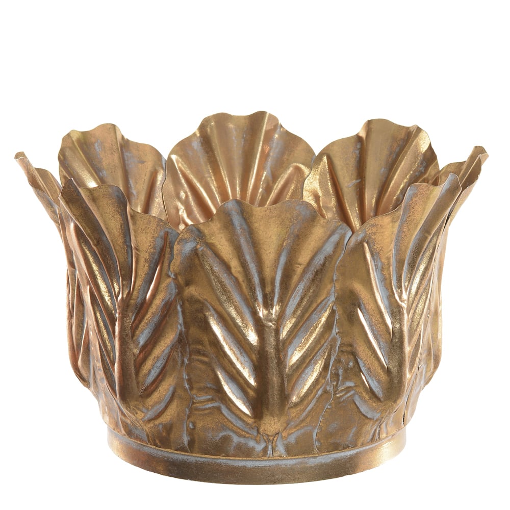 VASO DECORATIVO METAL (BRONZE) 18cm 27,5d