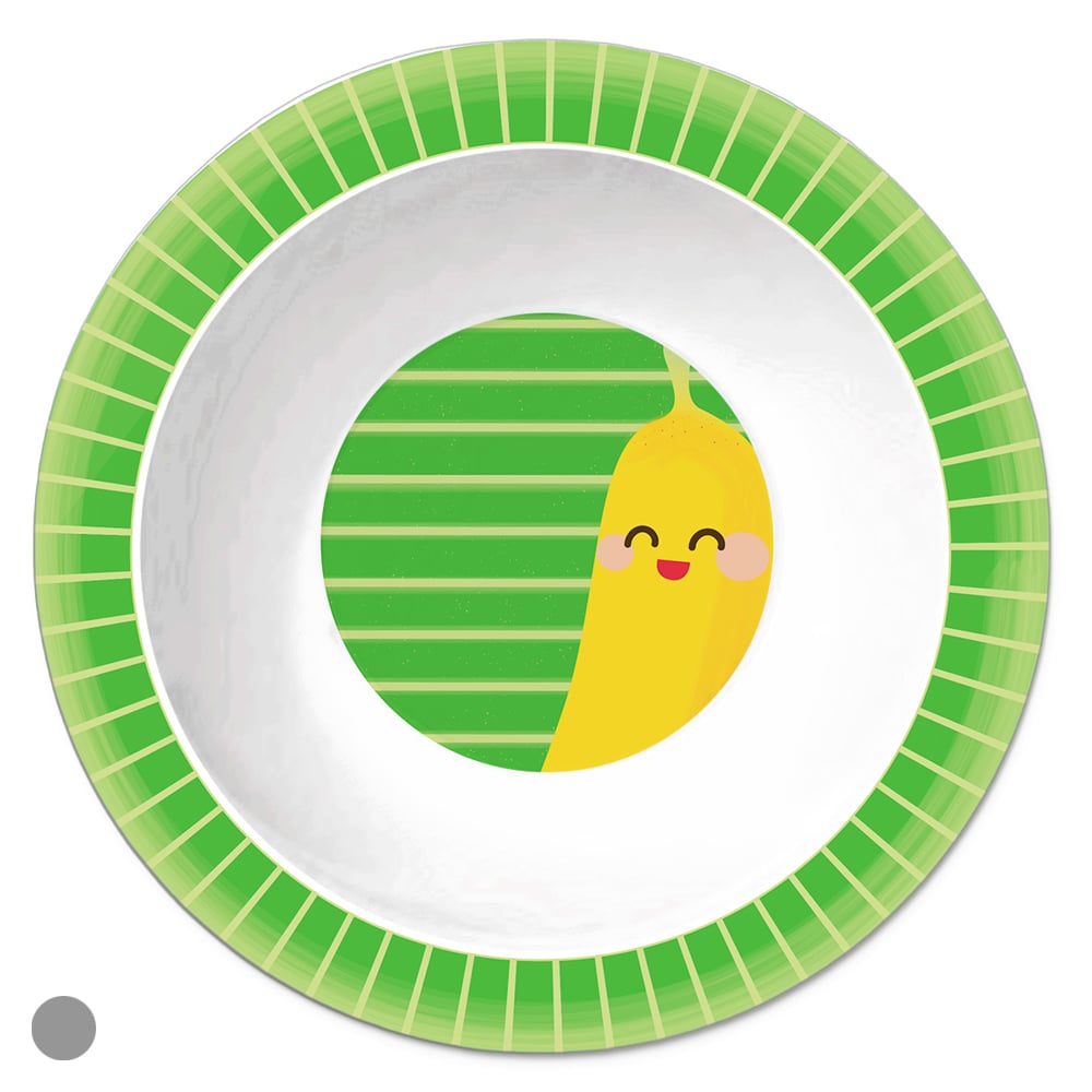 BOWL MELAMINA 350ml 4X16,6cm INFANTIL FRUTINHAS (COLORIDO BANANA)