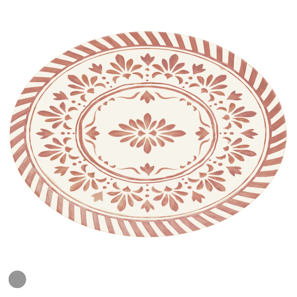TRAVESSA MELAMINA 2,5X26,7X35,5cm FACETADO (MARSALA)