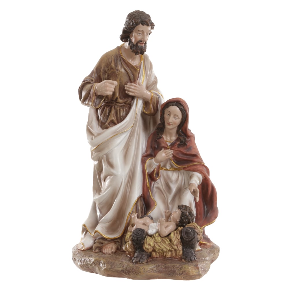 RESINA NATAL SAGRADA FAMILIA (COLORIDO) 35cm