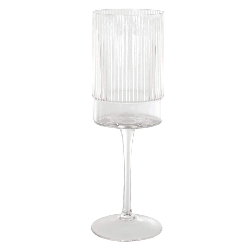 CJ TACAS VINHO BRANC 420ml 23X7,5cm C/6 PECAS ELEGANCE (TRANSPARENTE)
