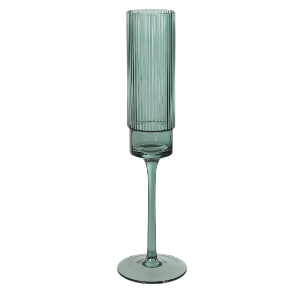 CJ TACAS CHAMPAGNE 170ml 25,5X7,3cm C/6 PECAS ELEGANCE (VERDE)