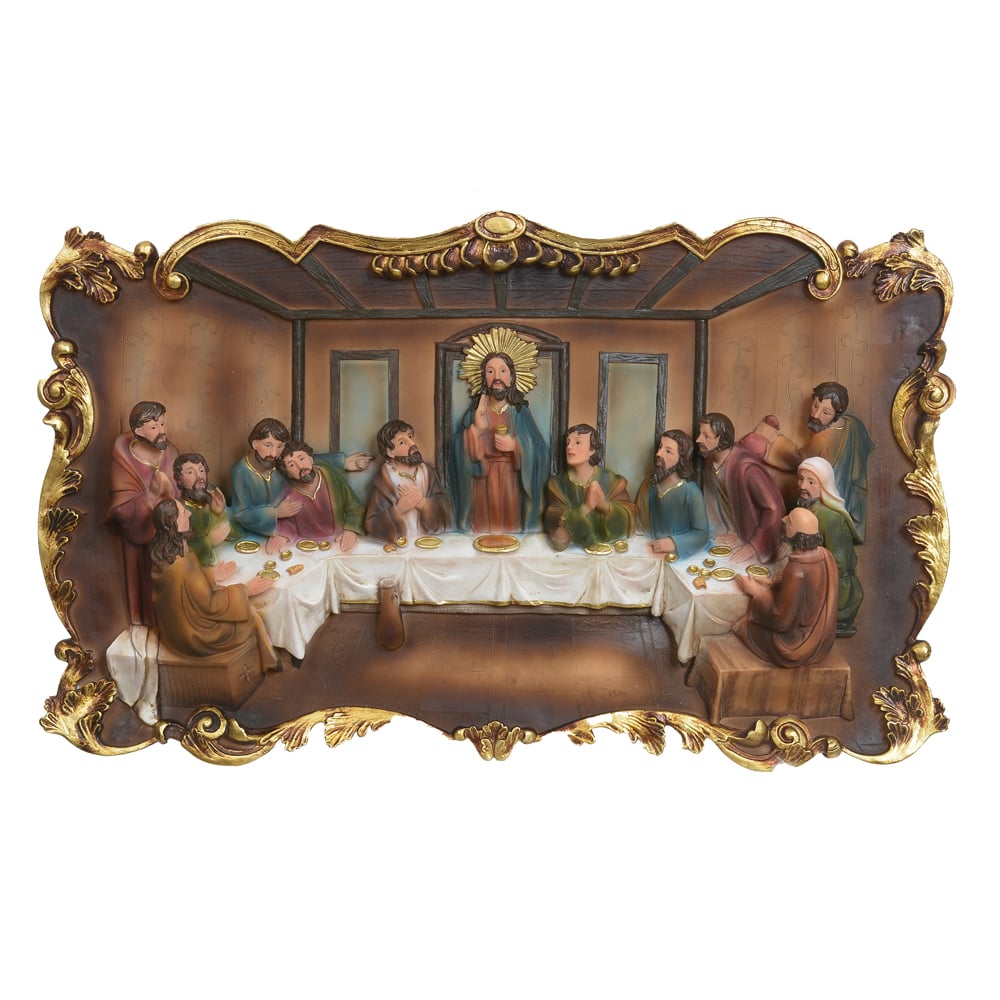 RESINA NATAL SANTA CEIA (COLORIDO) 47,5cm