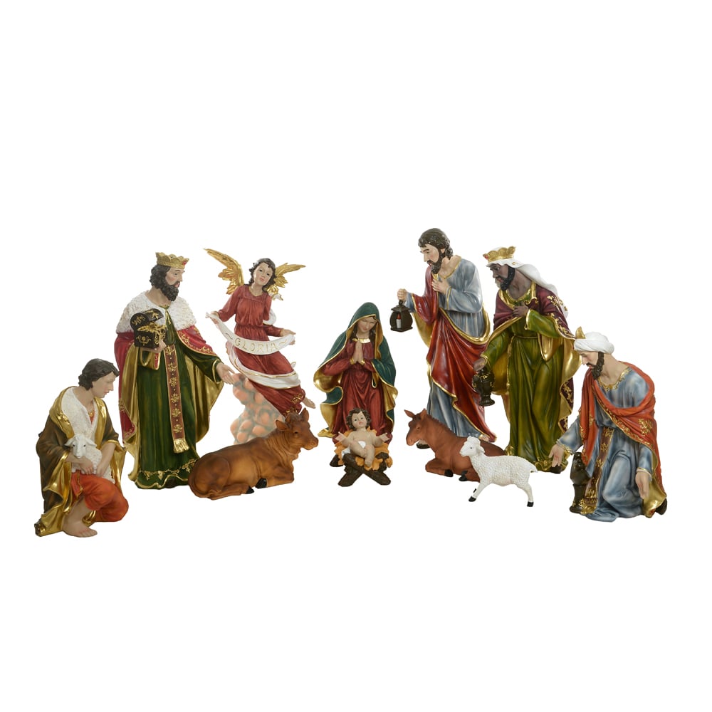 RESINA NATAL PRESEPIO 11 FIG (COLORIDO) 91cm
