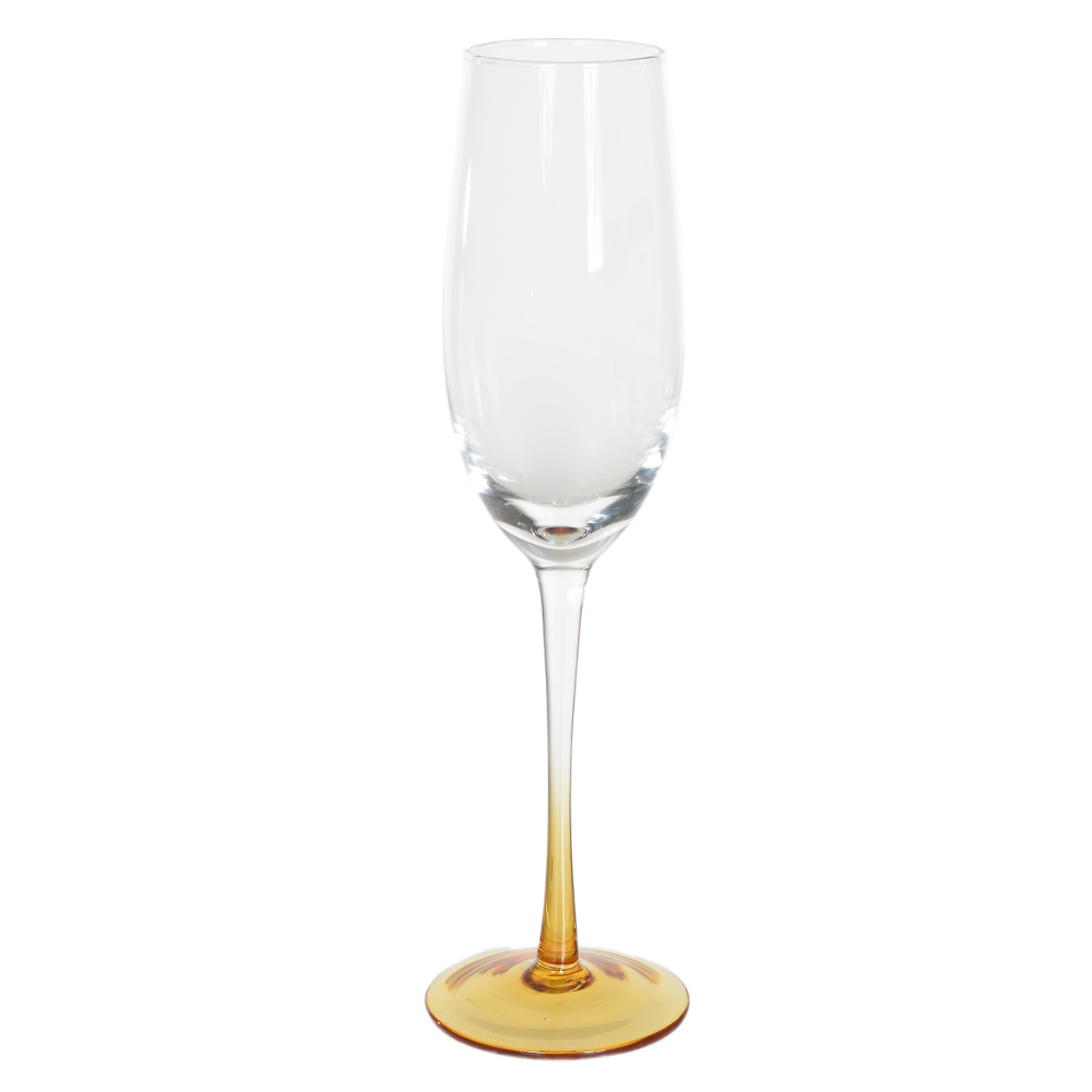 CJ TACAS CHAMPANHE 240ml 25X6,8cm C/6 PECAS SUMMER (AMBAR)