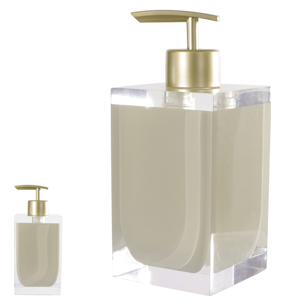 PORTA SABONETE POLIRESINA 250ml 15,8X6,7X6,7cm GLACIAL (BEGE)