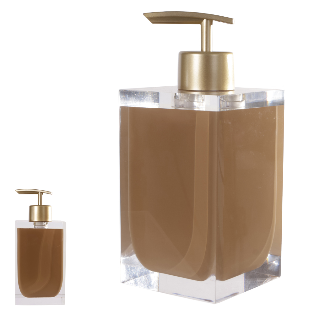 PORTA SABONETE POLIRESINA 250ml 15,8X6,7X6,7cm GLACIAL (BEGE ESCURO)