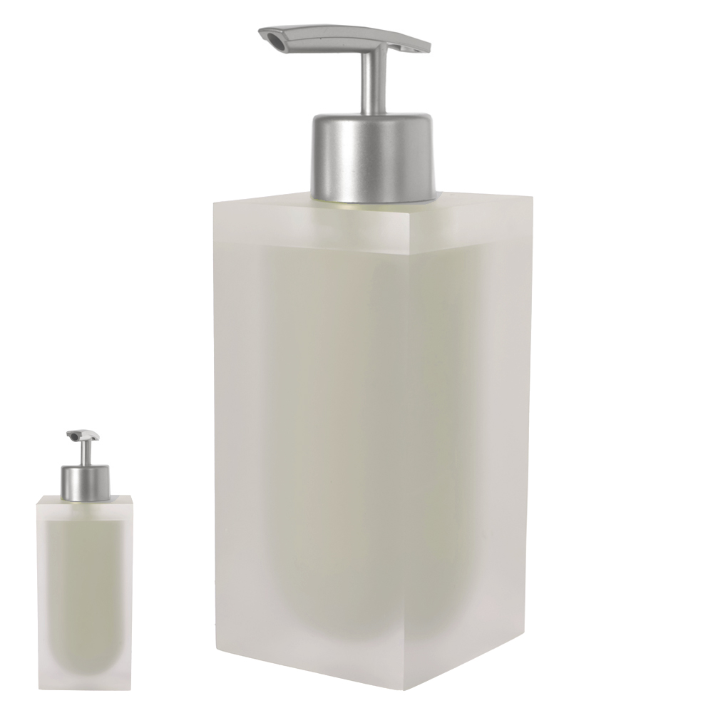 PORTA SABONETE POLIRESINA 250ml 16,3X5,9X5,9cm GLACIAL FROSTY (BEGE)