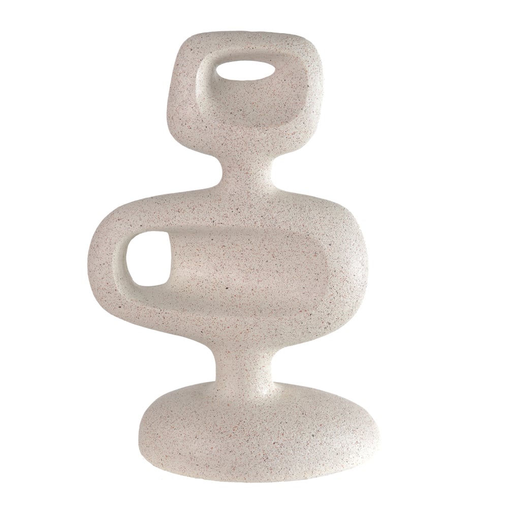 ESCULTURA DECORATIVA POLIRESINA (BEGE) 24,3X16,7X8,6cm