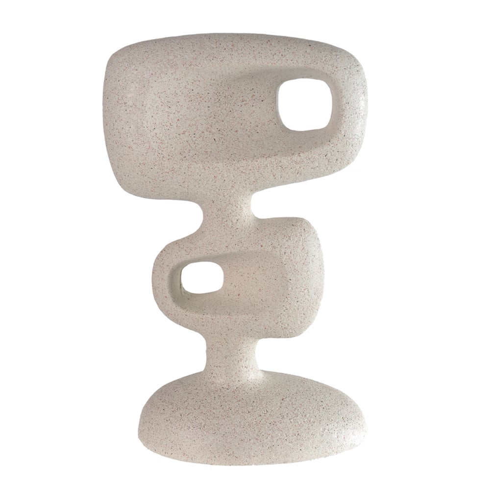 ESCULTURA DECORATIVA POLIRESINA (BEGE) 24,6X15,2X8,8cm