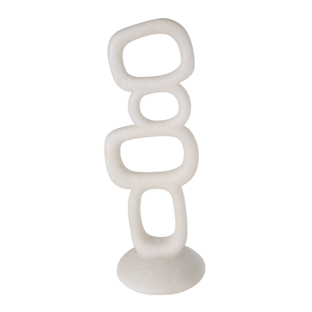 ESCULTURA DECORATIVA POLIRESINA (BEGE) 34,2X12,9X12,1cm