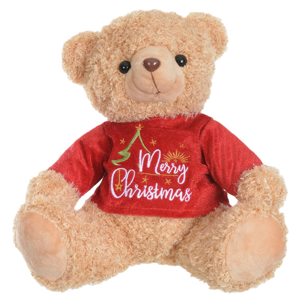 BONECO NATAL URSO MACHO DECORATIVO (VERMELHO) 20cm