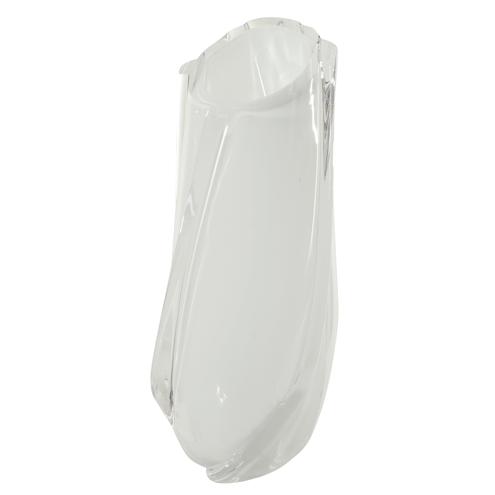 VASO DECORATIVO VIDRO (BRANCO) 31cm 13d