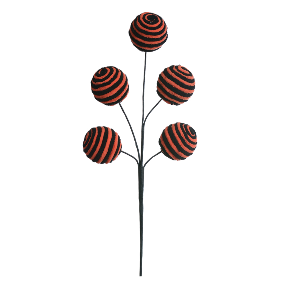 GALHO BOLA (PRETO LARANJA) 46cm