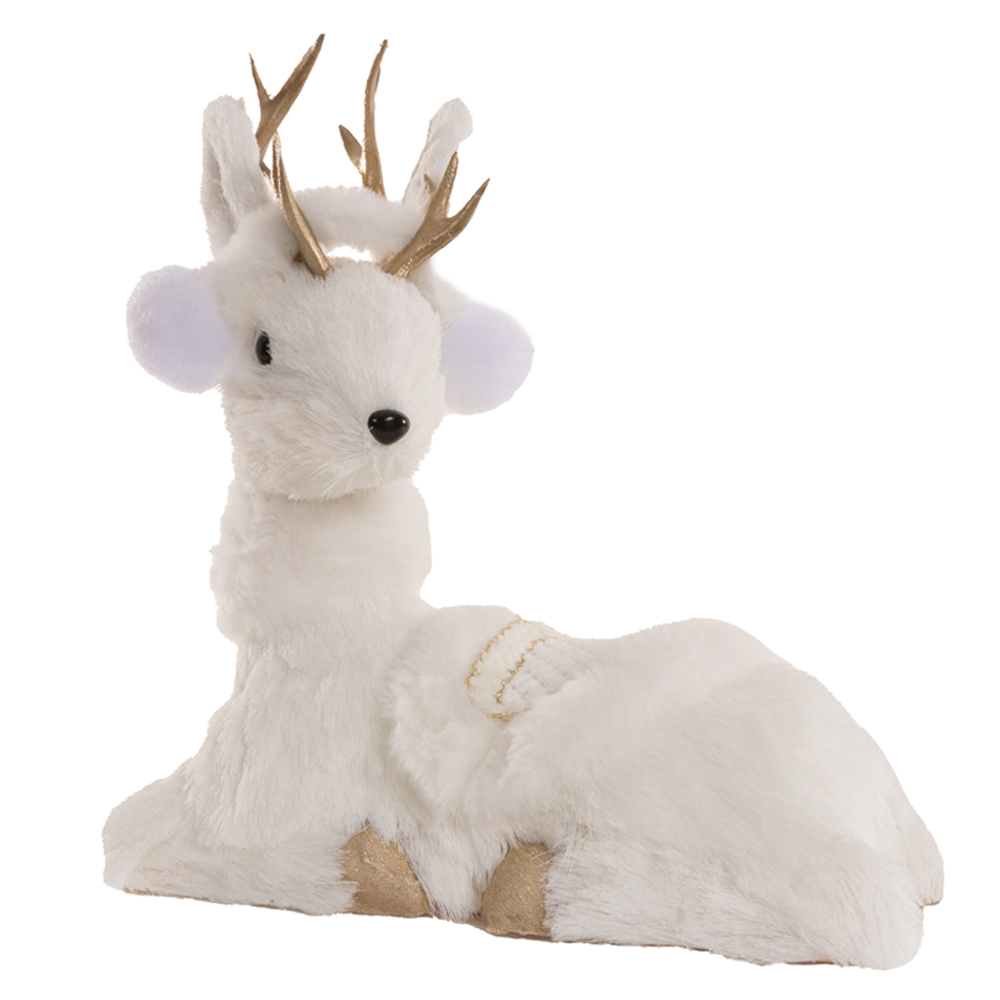 RENA NATAL SISAL (BRANCO DOURADO) 30X30cm