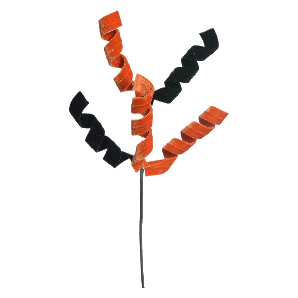 GALHO ESPIRAL (PRETO LARANJA) 47cm