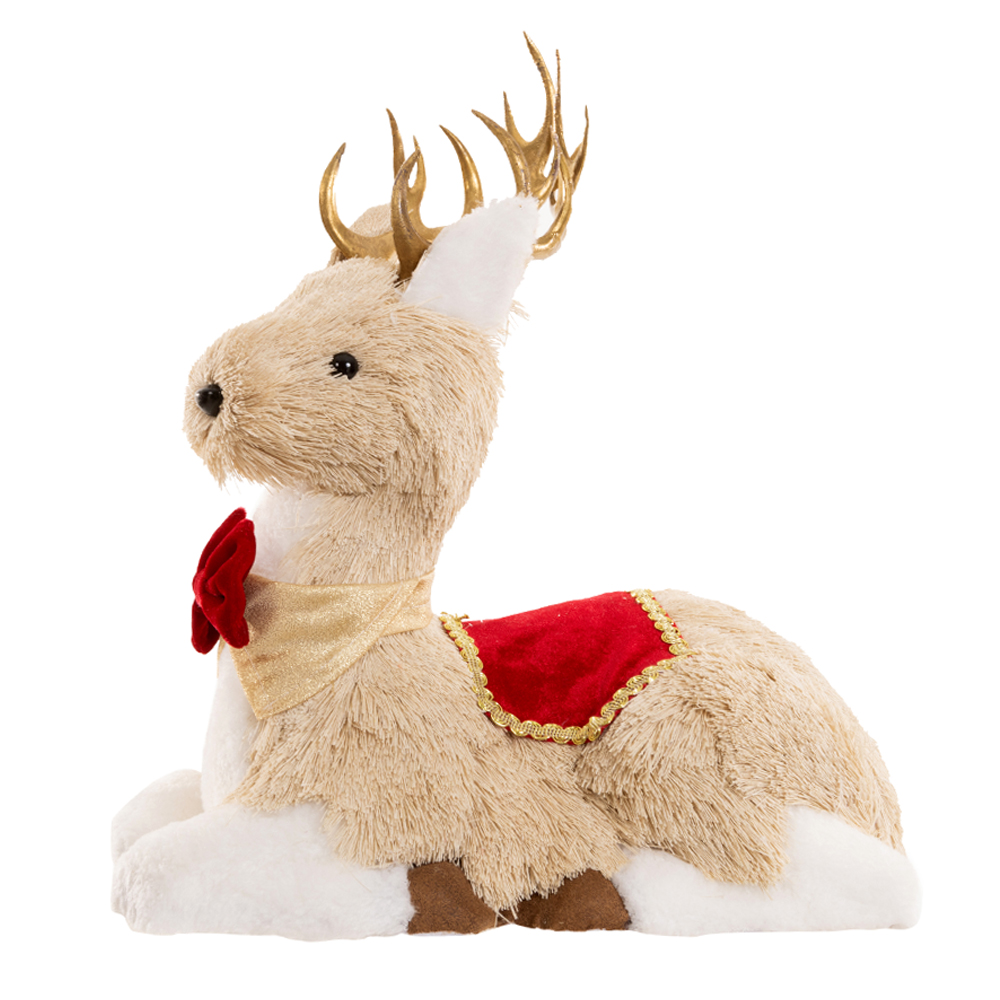 RENA NATAL SISAL (VERMELHO DOURADO) 34X34cm