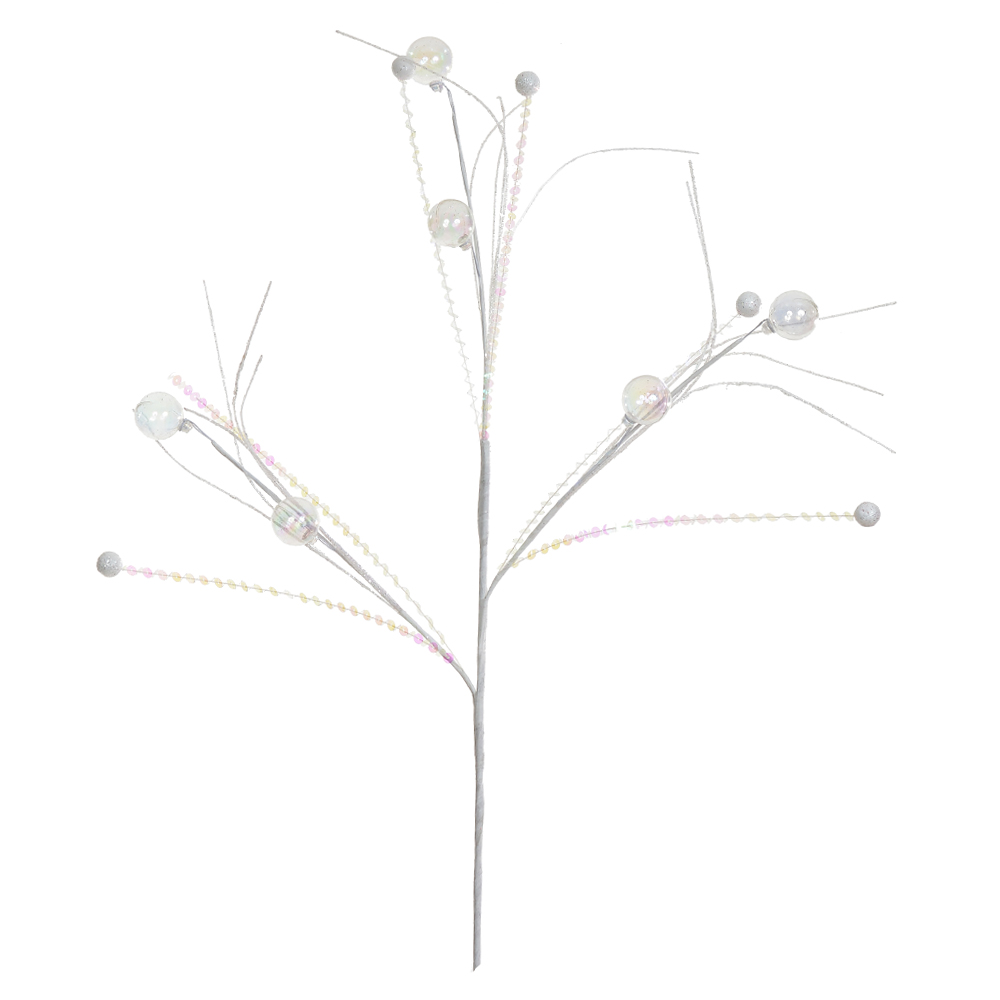 C.BOLINHAS NATAL LUDICO (BRANCO) 60cm
