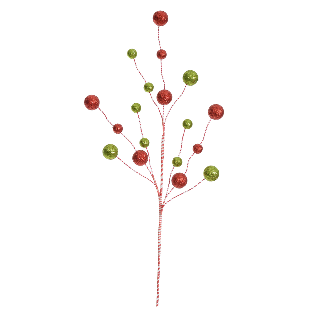 C.BOLINHAS NATAL LUDICO (VERMELHO VERDE) 80cm