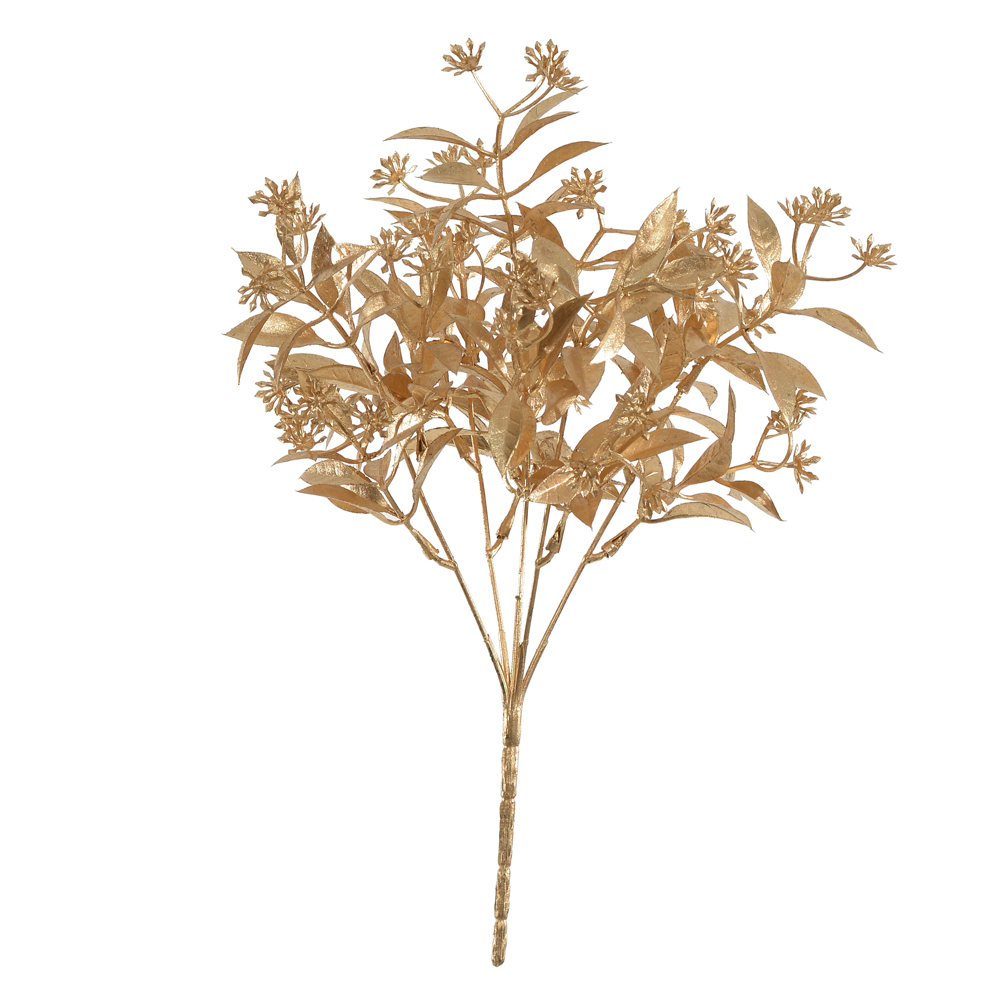 C.FOLHA NATAL MATTE (DOURADO) 32cm