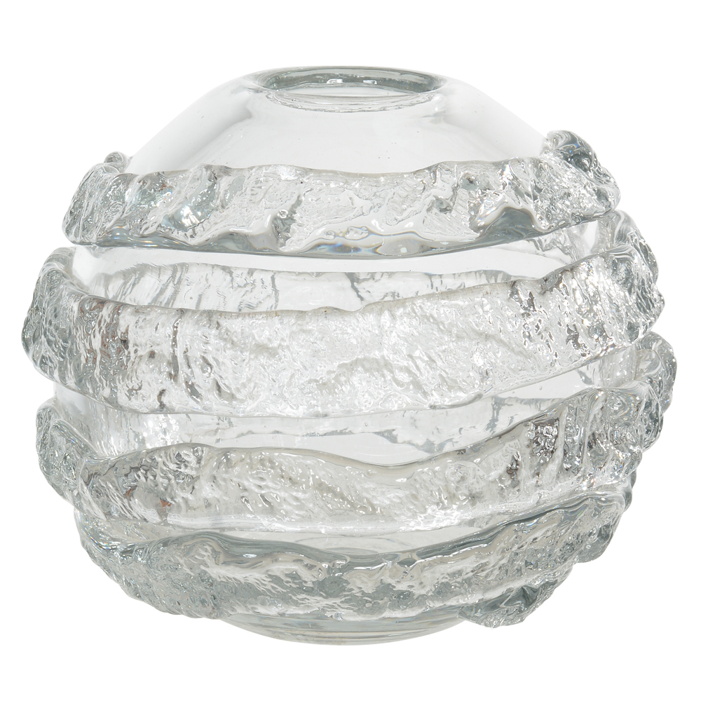 VASO DECORATIVO VIDRO (TRANSPARENTE) 21cm 23d