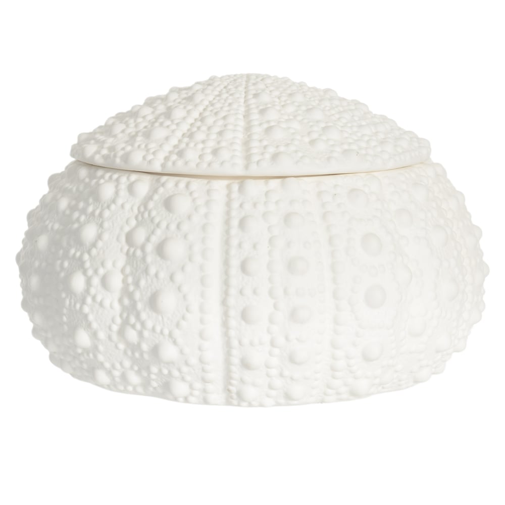CAIXA DECORATIVA CERAMICA (BRANCO) 14X23X23cm