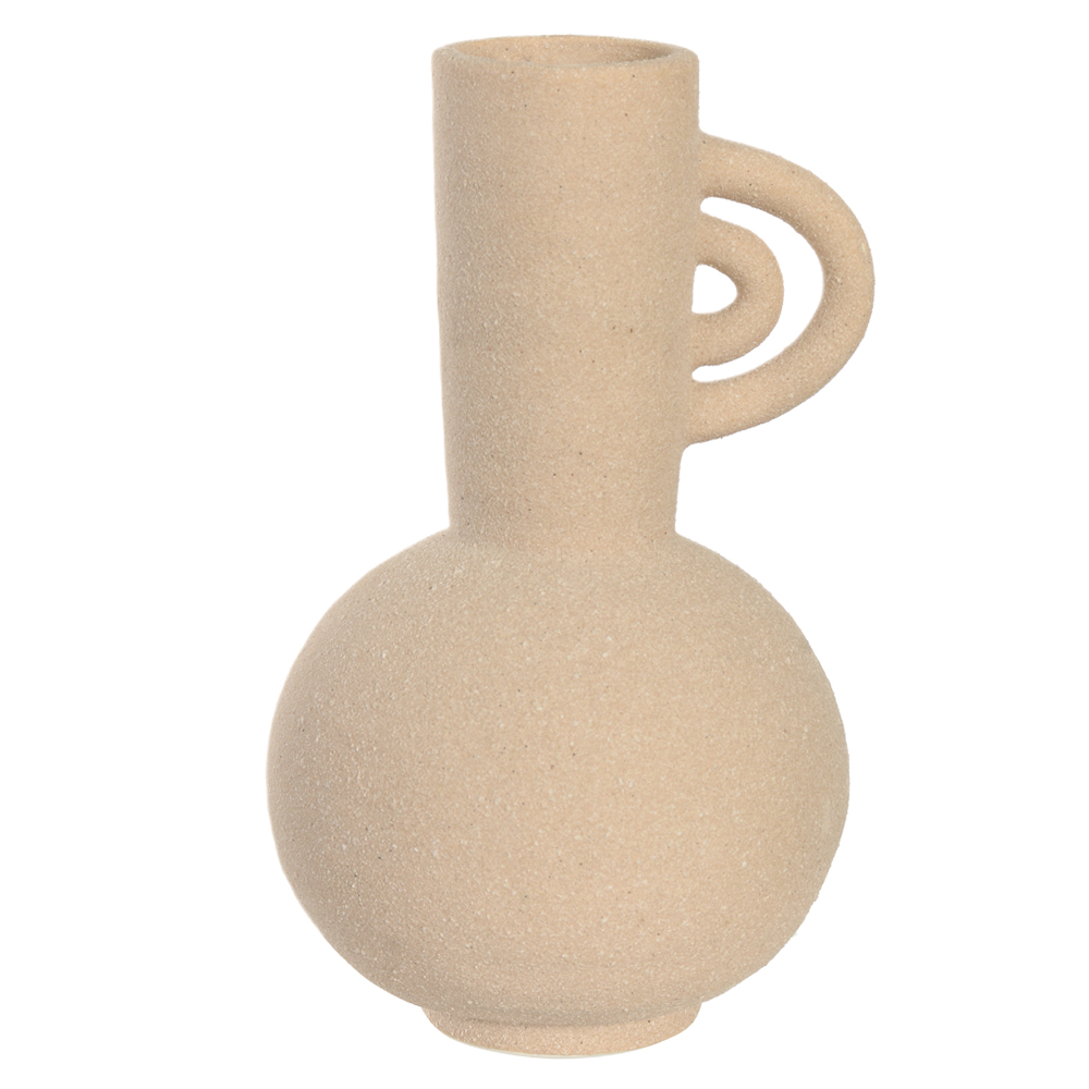 VASO DECORATIVO PORCELANA (BEGE) 20,9cm 12,8d