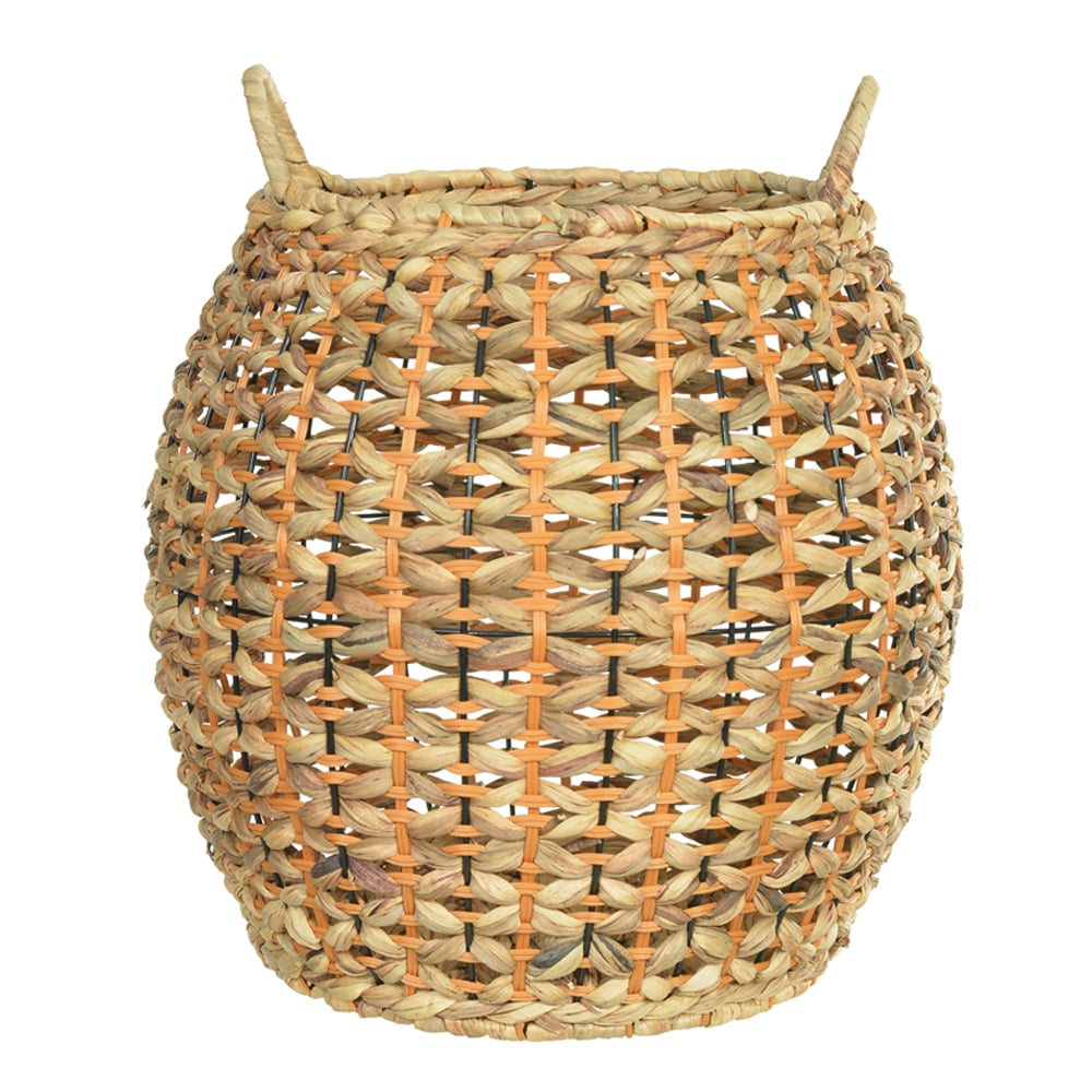CESTO DECORATIVO FIBRA NATURAL (BEGE) 45X39X39cm