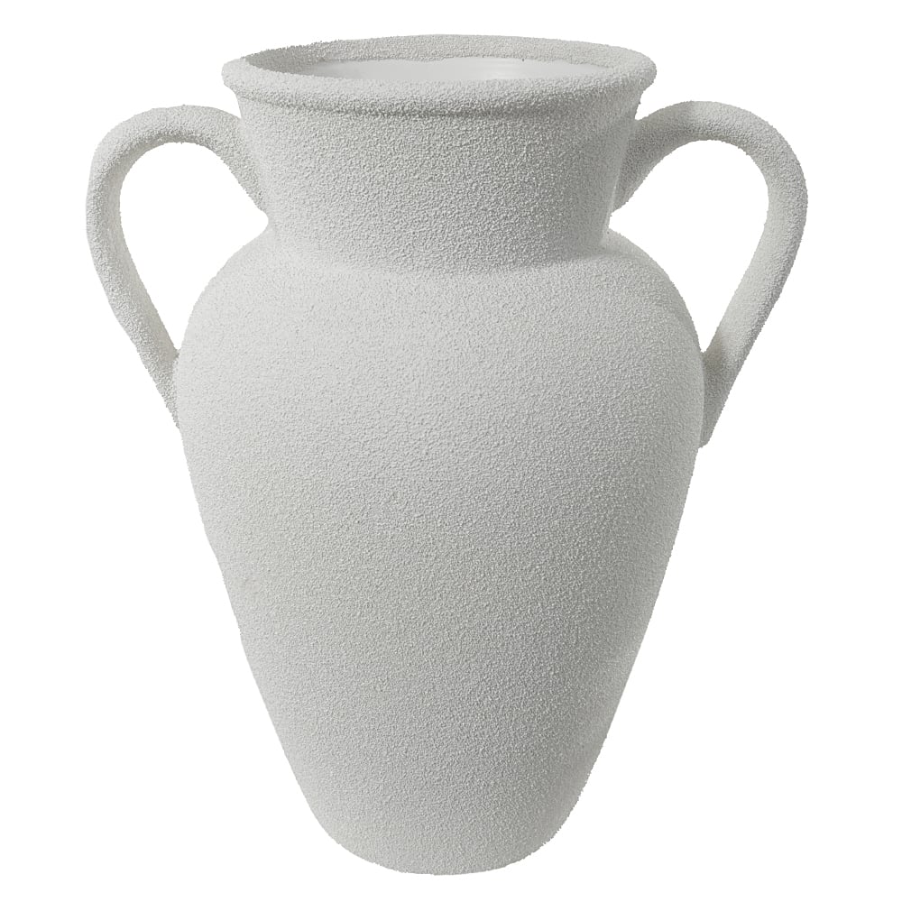 VASO DECORATIVO CERAMICA (BRANCO) 37X31,5X22,5cm