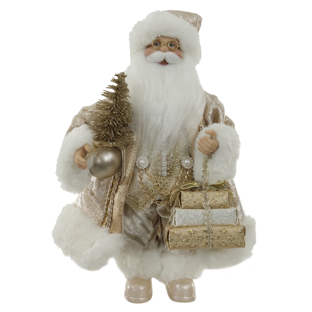 PAPAI NOEL NATAL EM PE (CHAMPANHE) 30cm