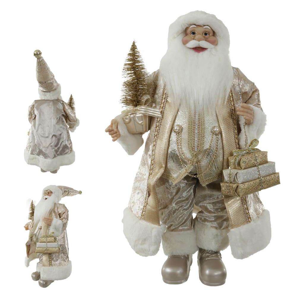 PAPAI NOEL NATAL EM PE (CHAMPANHE) 60cm